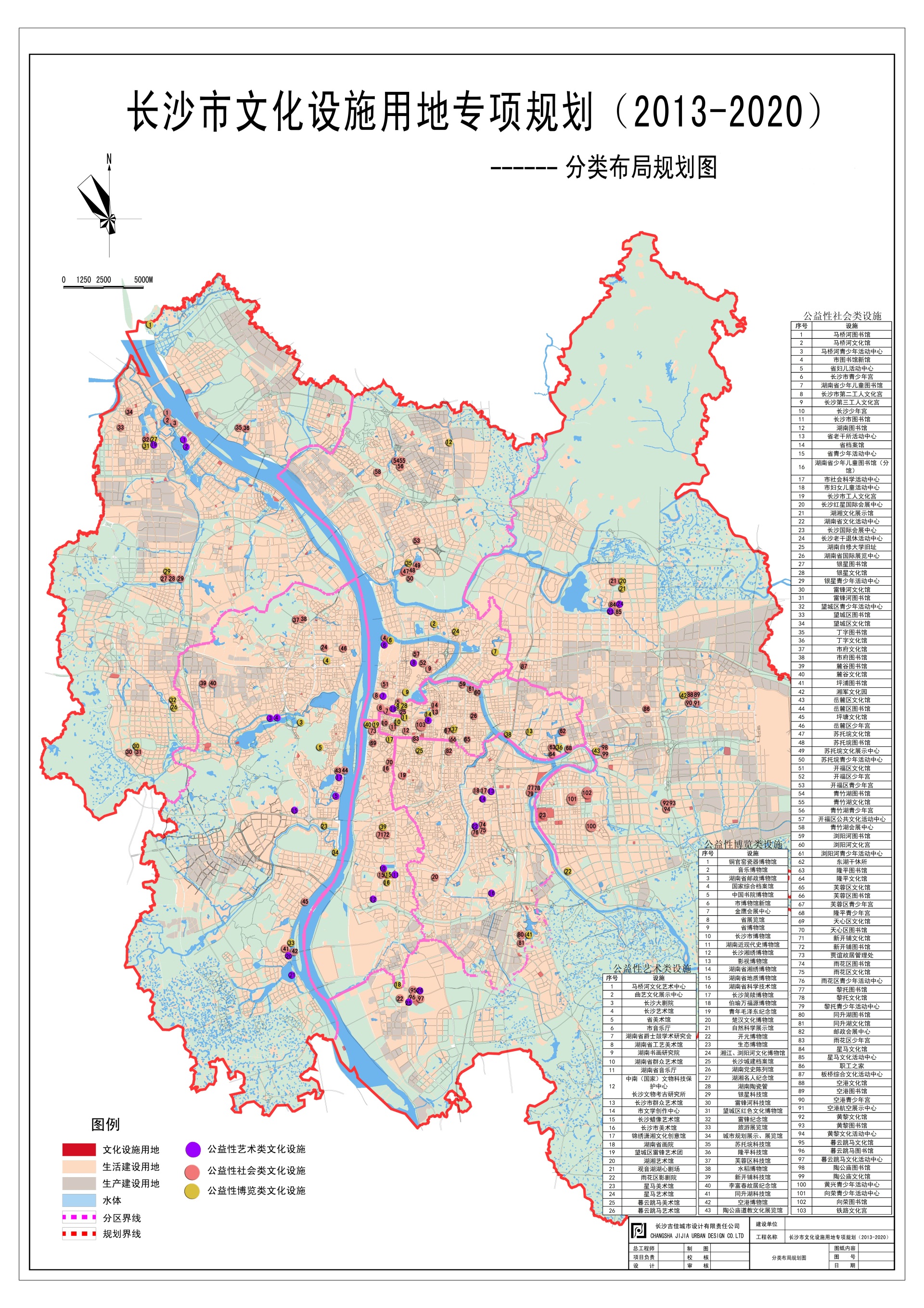 长沙市文化设施用地专项规划(2013-2020)