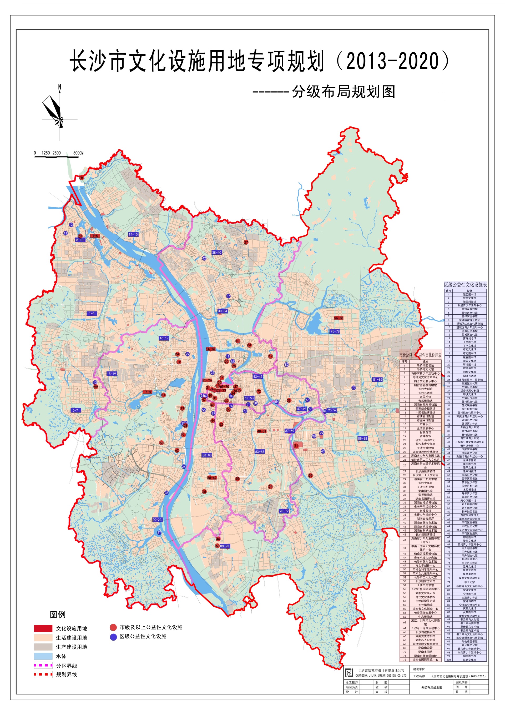 长沙市文化设施用地专项规划(2013-2020)