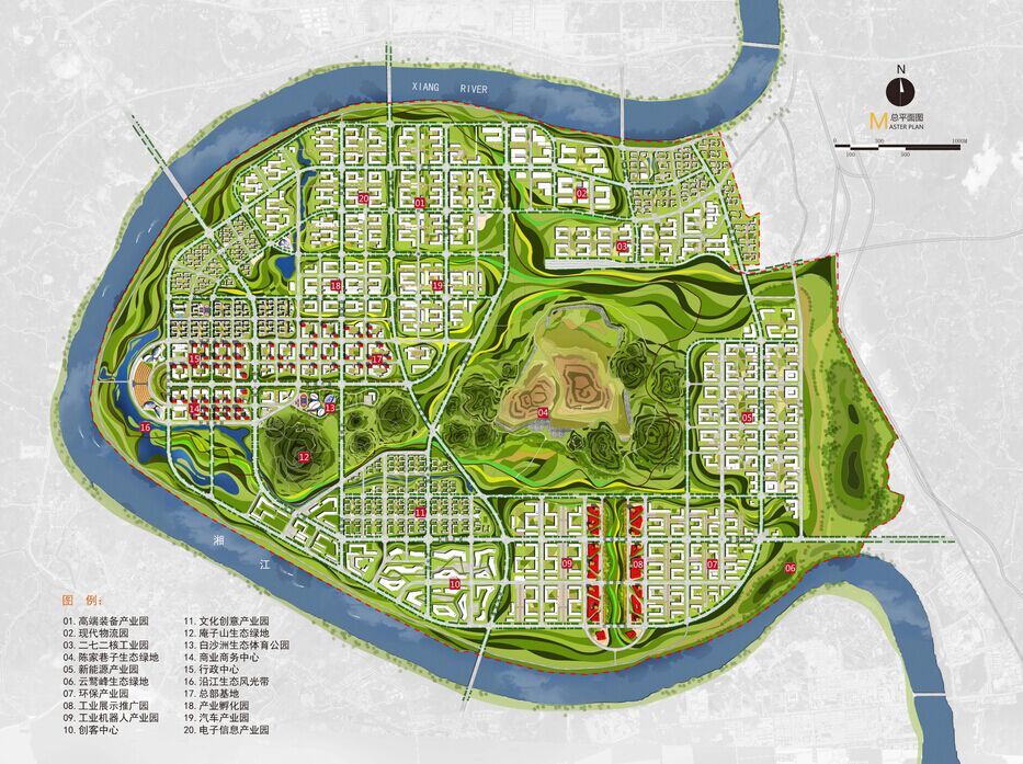 衡阳白沙洲工业园区新区概念性规划及总体城市设计规划方案